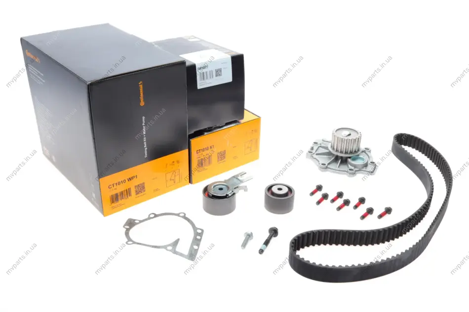 Комплект ГРМ + помпа Volvo C70/S60/S80/V60/V70/XC70/XC90 2.0-2.4D 01- (28x132z) CONTINENTAL Contitech CT1010WP1 (фото 1)