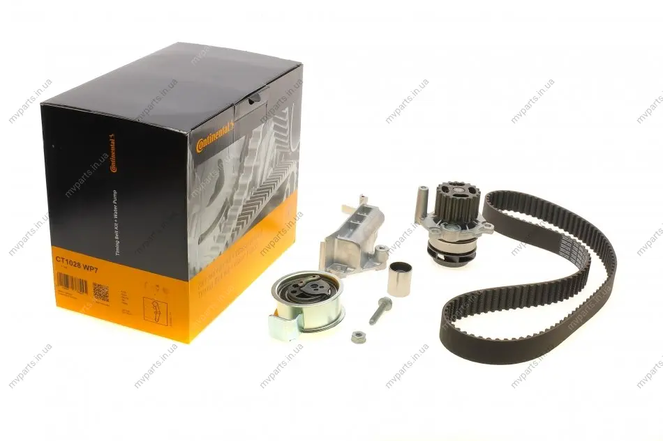 Комплект ГРМ + помпа Audi A3/A4/A6/Skoda Octavia/VW Golf/Passat/Bora 1.9TDI 95-10 (30x120z) CONTINENTAL Contitech CT1028WP7 (фото 1)