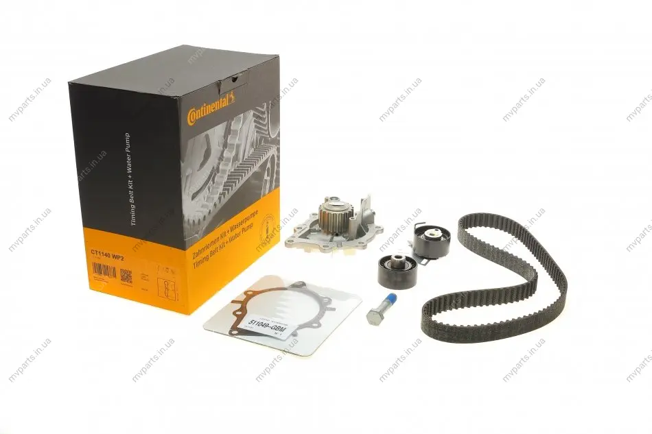 Комплект ГРМ + помпа Citroen Jumper/Jumpy/Peugeot Boxer/Expert 2.0 BlueHDi 15- (25.4x116z) CONTINENTAL Contitech CT1140WP2 (фото 1)
