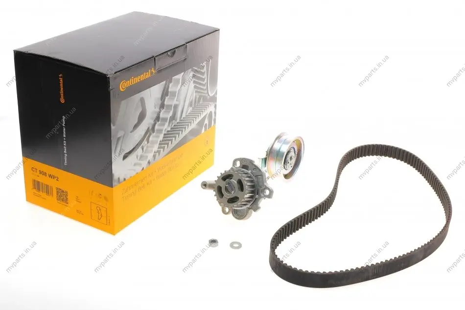 Комплект ГРМ + помпа VW Caddy III/T5 2.0 EcoFuel 06-15 CONTINENTAL Contitech CT908WP2 (фото 1)