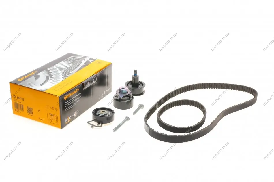 Комплект ГРМ VW Caddy III/Golf 1.4 97-13/Skoda Fabia/Octavia/Roomster 1.4 00-15 (20x130z/17x58z) CONTINENTAL Contitech CT957K3 (фото 1)