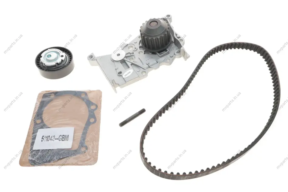 Комплект ГРМ + помпа Renault Kangoo 1.6 K7M 750 64kw 08- CONTINENTAL Contitech CT988WP3 (фото 1)