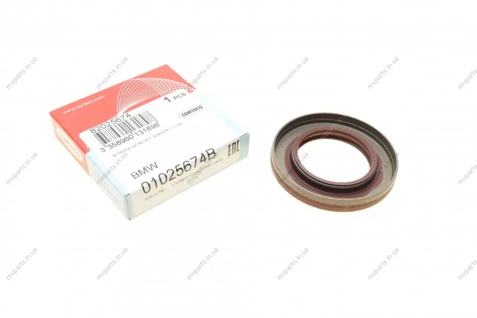 Сальник вала первинного КПП BMW 3 (E36/E46/E90)/5 (E39/E60/F10) 1.8-2.3 (30x50x7) CORTECO 01025674B (фото 1)