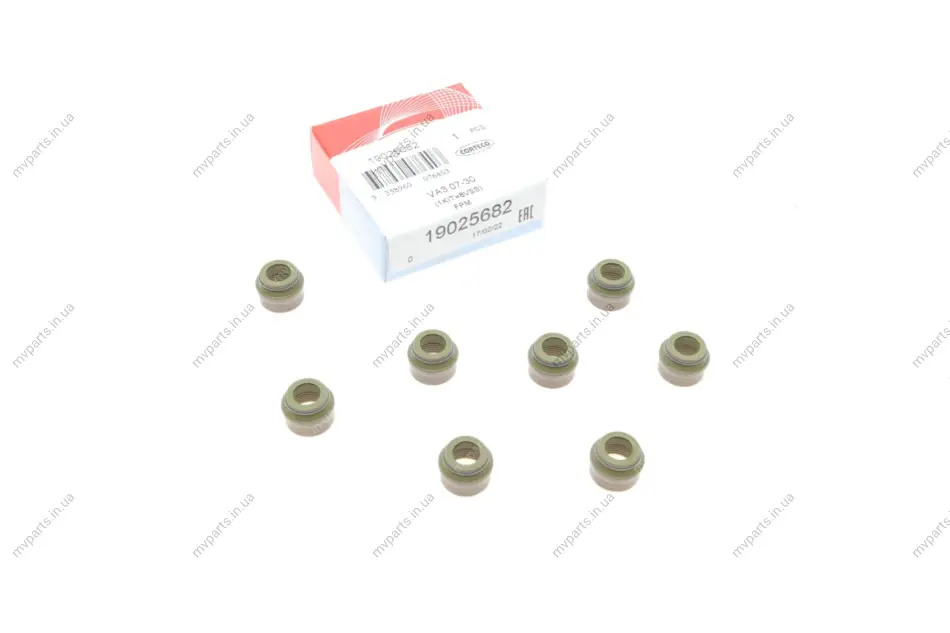 Сальник клапана (впуск/випуск) Audi/Seat/VW (7x9.8/13.2x9.7) (к-кт 8шт.) CORTECO 19025682 (фото 1)