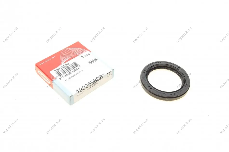 Сальник колінвалу (передній) Mazda 3/ MX3/ MX5 1.3-1.8 16V 89-05 (36.5x50.5x7) CORTECO 19025980B (фото 1)