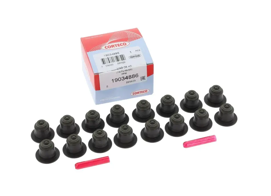 Сальник клапана BMW X5/X6 4.4/4.8/5.0i 03- (к-кт), N63/N74/N40/N42/N45/N46/N62 CORTECO 19034886 (фото 1)