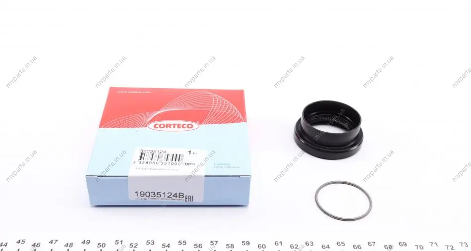 Сальник півосі (R) Toyota Corolla 02-09 (35x54x9/21.5) CORTECO 19035124B (фото 1)