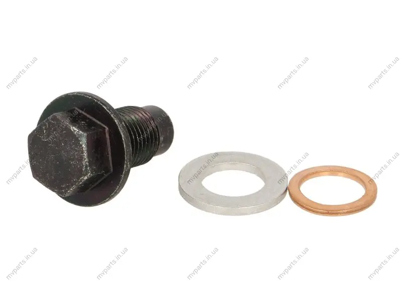 Болт зливу оливи + шайба Toyota Yaris/Citroen C1/Peugeot 107/108 1.0-1.33 02- (M12x1.25) CORTECO 220142S (фото 1)