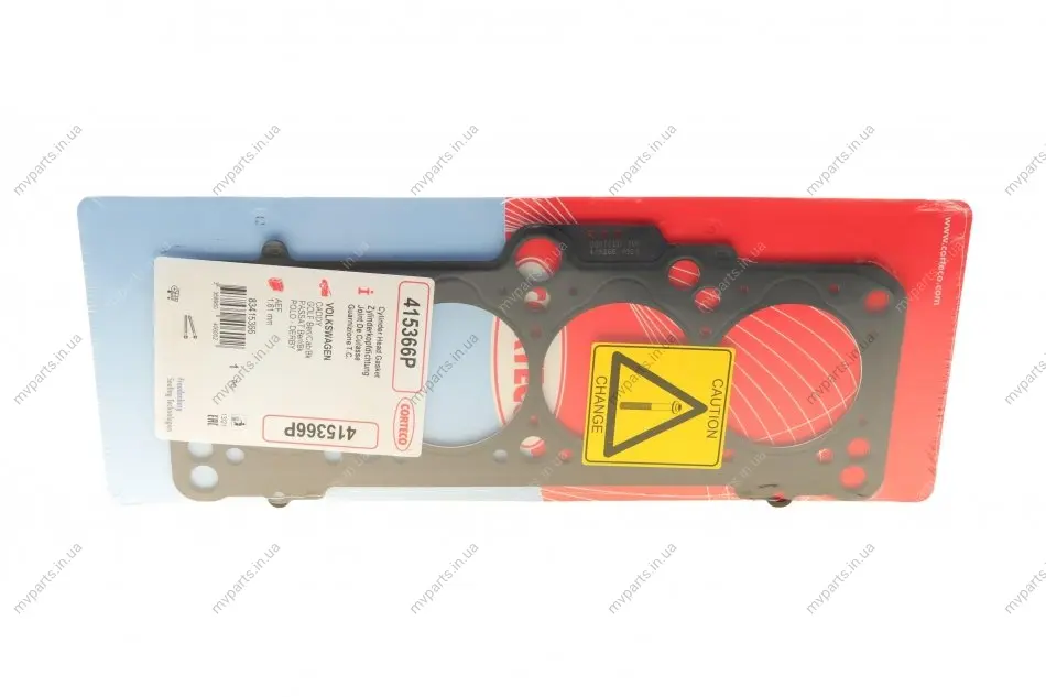 Прокладка ГБЦ VW T4 1.9D/TD, Ø81,00mm, 1,61mm, 3 метки CORTECO 415366P (фото 1)