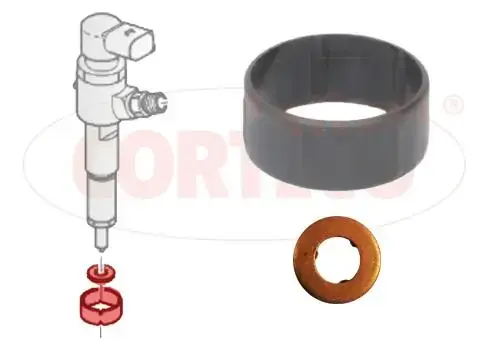 Ремкомплект форсунки Citroen C1/C2/C3/Peugeot 107 1.4 HDi 03- CORTECO 49445013 (фото 1)