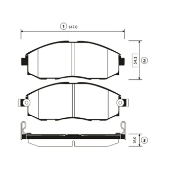 Колодки гальм Hyundai H-1 97- H200 98- Starex 97- передн. OLD CKKH-18 (вир-во) CTR GK0472