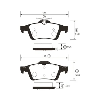 Колодки гальм Ford Focus Mazda 3,5 Opel Vectra C, Renault Laguna задн. OLD CKMZ-13 (вир-во) CTR GK0659