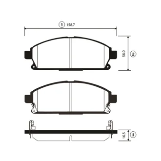 Колодки гальм Nissan X-Trail передн. OLD CKN-9 (вир-во) CTR GK0724