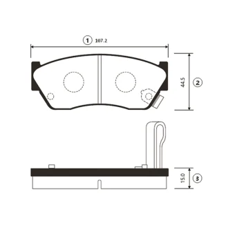 Колодки гальм Suzuki Swift -98 передн. OLD CKS-5 (вир-во) CTR GK0945