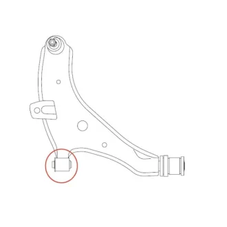 Сайлентблок важеля передня вісь Nissan Almera 00-12 (вир-во) CTR GV1004
