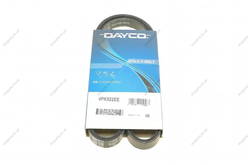 Ремінь генератора Fiat Ducato/Peugeot Boxer 2.2JTD/HDi 06- DAYCO 4PK922EE (фото 1)