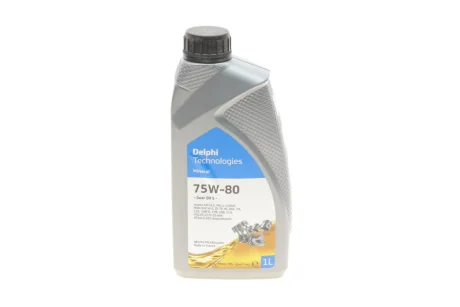 Олива трансмісійна 75W80 Gear Oil 5 (1L) (GL5/MIL-L-2105D/MAN 342 M-2/Volvo 1273.10) DELPHI Delphi 28344397