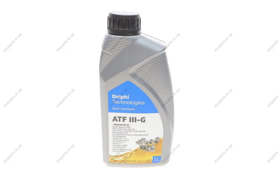 Олива трансмісійна ATF Dexron III-G (1L) (Dexron III-H/MB 236.2/Ford M2C166-H/M2C138-CJ) DELPHI Delphi 93892748 (фото 1)