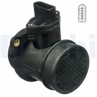 Витратомір повітря Audi A6/VW Golf IV 1.8T 97-06 DELPHI Delphi AF10261-12B1