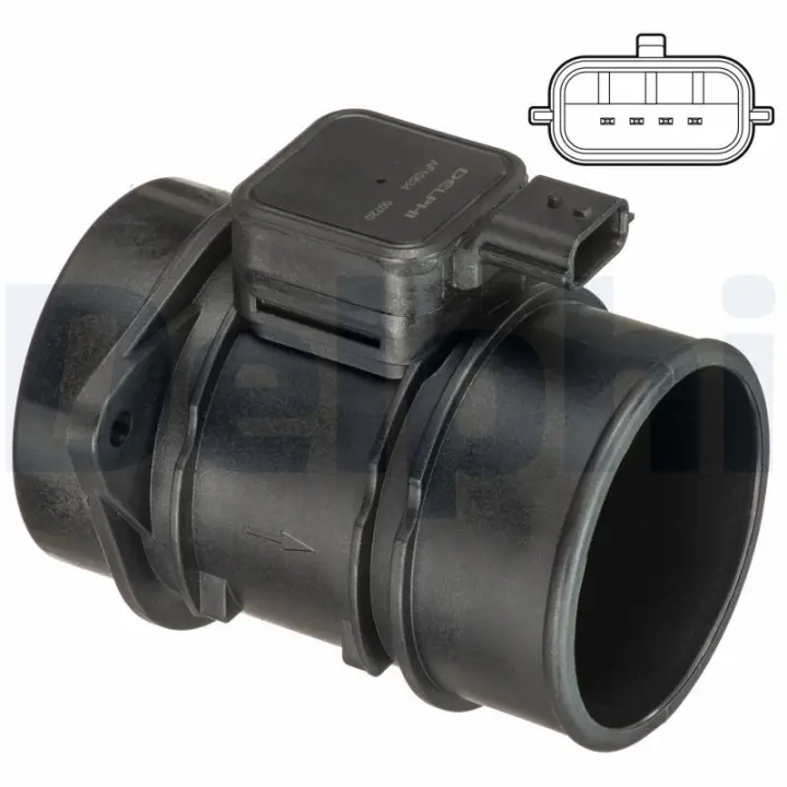 Витратомір повітря Renault Megane/Scenic III 1.5dCi 09- DELPHI Delphi AF10634-12B1 (фото 1)