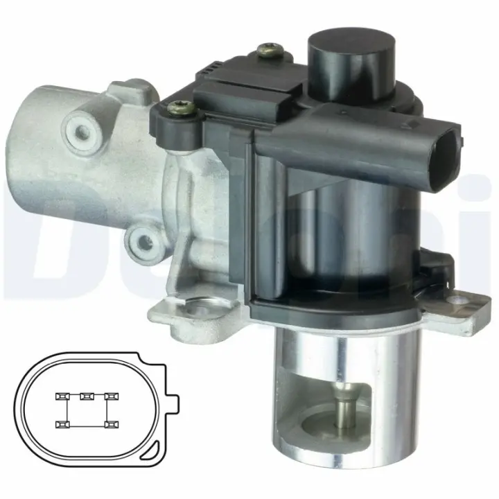 Клапан EGR Renault Modus/Megane II/Dacia Logan 1.5 dCi 05- DELPHI Delphi EG10425-12B1 (фото 1)