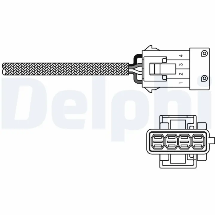 Лямбда зонд Peugeot Partner/Citroen Berlingo 1.1-1.8 96-11 DELPHI Delphi ES10797-12B1 (фото 1)