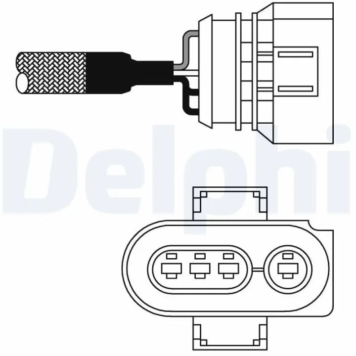Лямбда-зонд Audi A3/Skoda Octavia/VW Golf IV 1.4/1.6 16V 96-07 DELPHI Delphi ES10980-12B1 (фото 1)