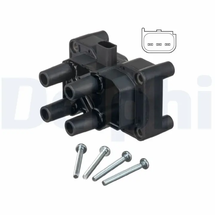 Котушка запалювання Ford C-Max/Fiesta/Focus/Mondeo 1.6-2.0 00- DELPHI Delphi GN10205-12B1 (фото 1)