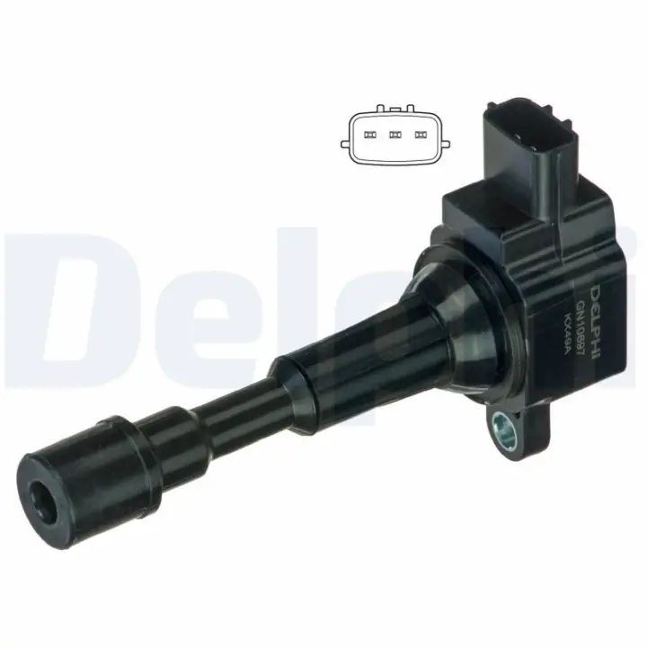Котушка запалювання Mazda 2/3 1.3-2.0 03-14 DELPHI Delphi GN10697-12B1 (фото 1)