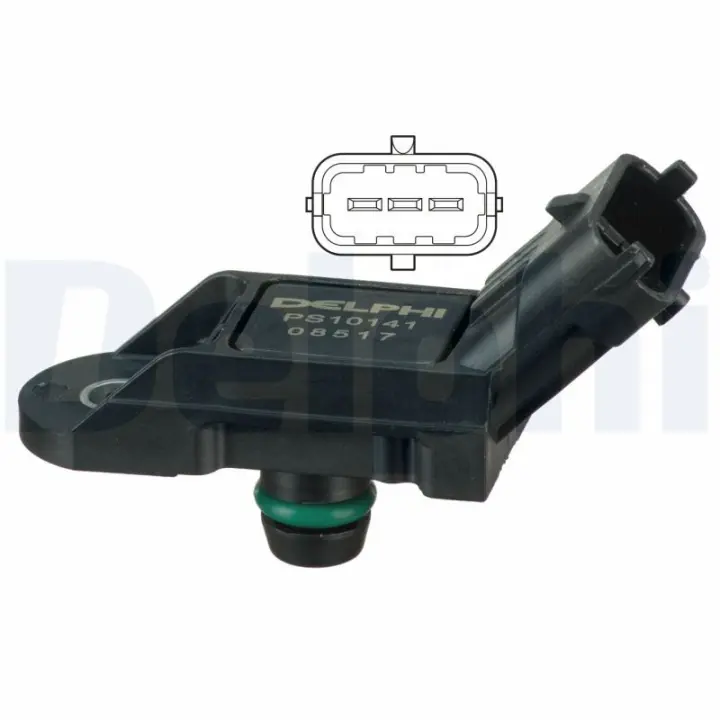 Датчик тиску наддува Fiat Doblo 1.4/1.3 D/JTD/1.9 JTD 01- DELPHI Delphi PS10141 (фото 1)