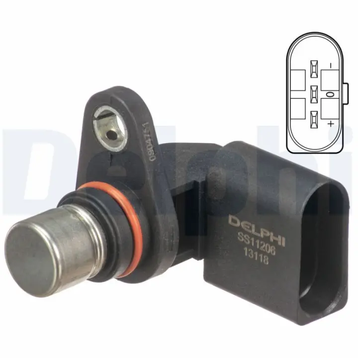 Датчик положення розподільного валу VW T4/T5 2.8 VR6/3.2 V6 95-09 DELPHI Delphi SS11206 (фото 1)