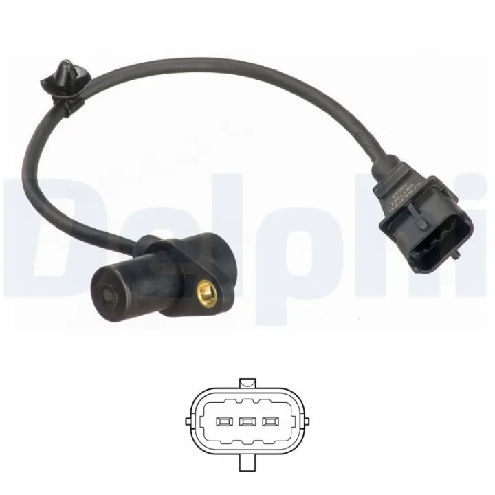 Датчик положення колінвалу Hyundai Accent/Elantra/Kia Cee\'d 1.4-1.6 CRDi 05- (L=275mm кабель) DELPHI Delphi SS11241 (фото 1)