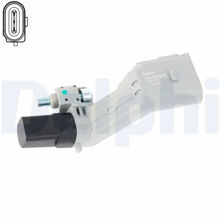 Датчик положення колінвалу Skoda Fabia/Roomster/VW Golf VI/Passat 1.2/1.4 TSI 08-15 DELPHI Delphi SS12317-12B1 (фото 1)