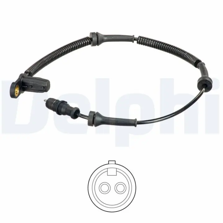 Датчик ABS (передній) Renault Master II 1.9D-2.0D 00- DELPHI Delphi SS20574 (фото 1)