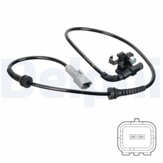 Датчик ABS (задній) Citroen C4 I/II 04-/Peugeot 307 07-14 DELPHI Delphi SS20694