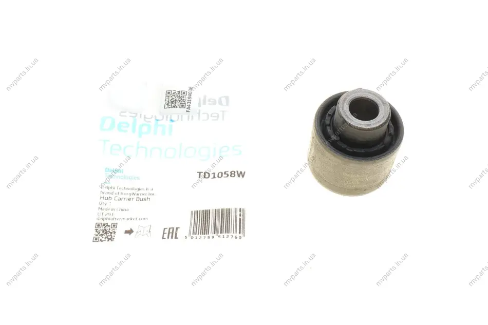 Сайлентблок важеля (заднього/знизу/ззовні) Audi A3/Skoda Octavia/VW Golf 03- DELPHI Delphi TD1058W (фото 1)