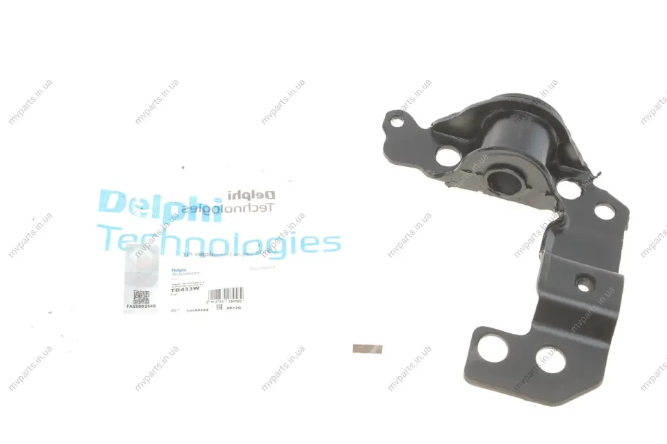 Сайлентблок важеля (переднього/знизу/ззаду) Fiat Doblo 01- (L) DELPHI Delphi TD433W (фото 1)