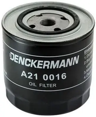 Фільтр оливний двигуна VW T4 1.9 D 90-03, AUDI 100 2.0-2.4 D 82-94 (вир-во DENCKERMANN) Denckermann A210016 (фото 1)