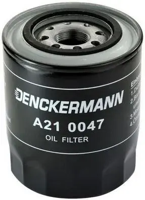 Фільтр оливний MITSUBISHI DIESEL 86-, HYUNDAI H100 2.5D 94- (вир-во DENCKERMANN) Denckermann A210047 (фото 1)