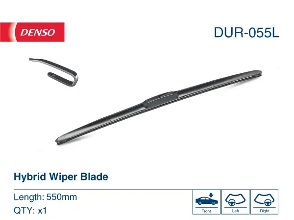 Щітка склоочис. 550 гібридна (вир-во Denso) DENSO DUR-055L (фото 1)