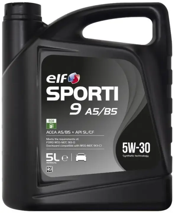 Олива моторна SPORTI 9 A5/B5 5W-30 (Каністра 5л) ELF 214250 (фото 1)