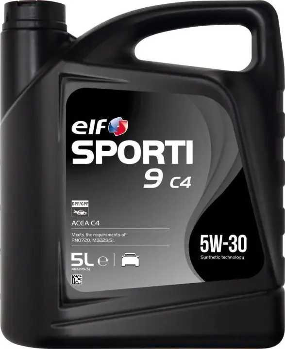 Олива моторна SPORTI 9 C4 5W-30 (Каністра 5л) ELF 214332 (фото 1)