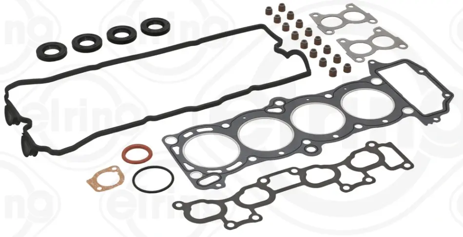 Комплект прокладок, головка блоку NISSAN 1.4 16V DOHC GA14DE/GA14DNE (вир-во Elring) ELRING 001-630 (фото 1)
