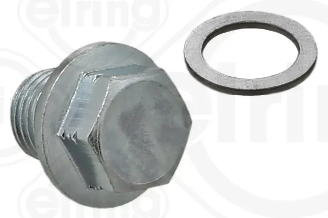 Різьбова пробка, масляний піддон з шайбою ущільнюючою M14x1,5x15 (вир-во Elring) ELRING 105-630 (фото 1)