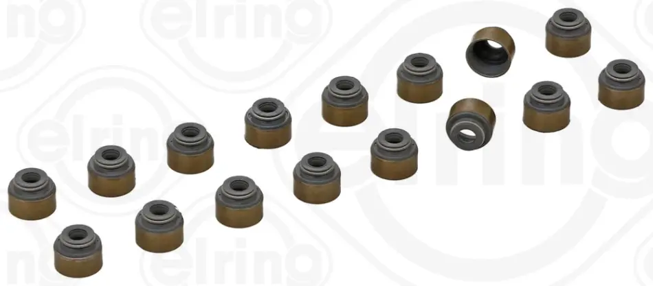 Комплект сальників клапанів 16 шт Hyundai/Kia/TOYOTA 6x10,8/13,6x10,3 (вир-во Elring) ELRING 137-030 (фото 1)