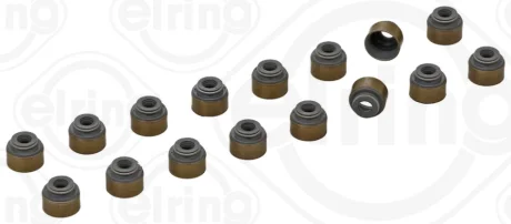 Комплект сальників клапанів 16 шт Hyundai/Kia/TOYOTA 6x10,8/13,6x10,3 (вир-во Elring) ELRING 137-030