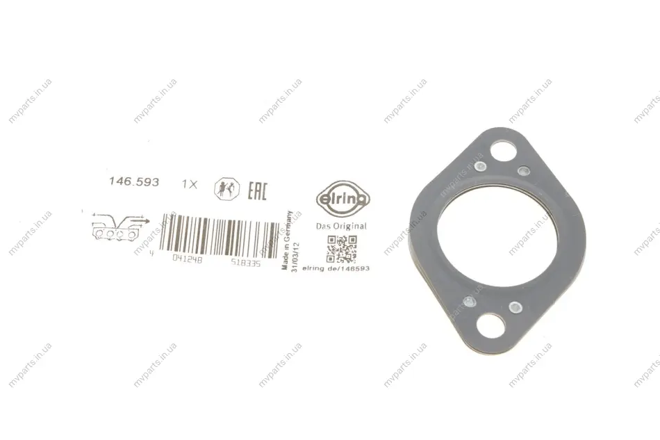 Прокладка колектора випускного BMW (M51)-325/525 TD/TDS 91-04 146.593 ELRING 146-593 (фото 1)