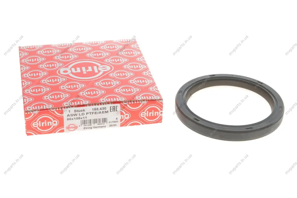 Сальник колінвалу (задній) VW Golf IV/V/ T4/T5 2.3-3.2 97-09 (85x105x11) 158.430 ELRING 158-430 (фото 1)