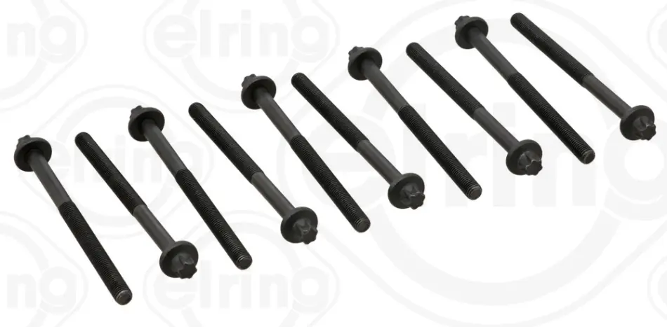 Комплект болтів головки цилідра RENAULT 1,2 16V D4D/D4F (вир-во Elring) ELRING 258-270 (фото 1)