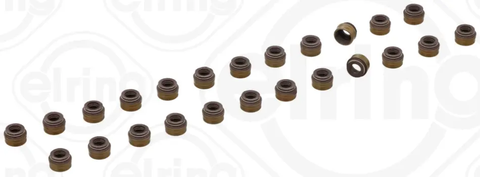 Сальник клапана (впуск/випуск) MB E-class (W124/W210/W211) 2.8/3.2 (M104/OM648) (d=7mm) (к-кт 24шт) 413.960 ELRING 413-960 (фото 1)